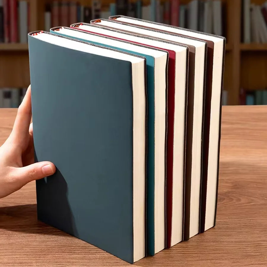 A5 Soft Leather Notebook - 120 Pages Office Stationery with Waterproof Cover Comfortable Touch Hot Selling Item