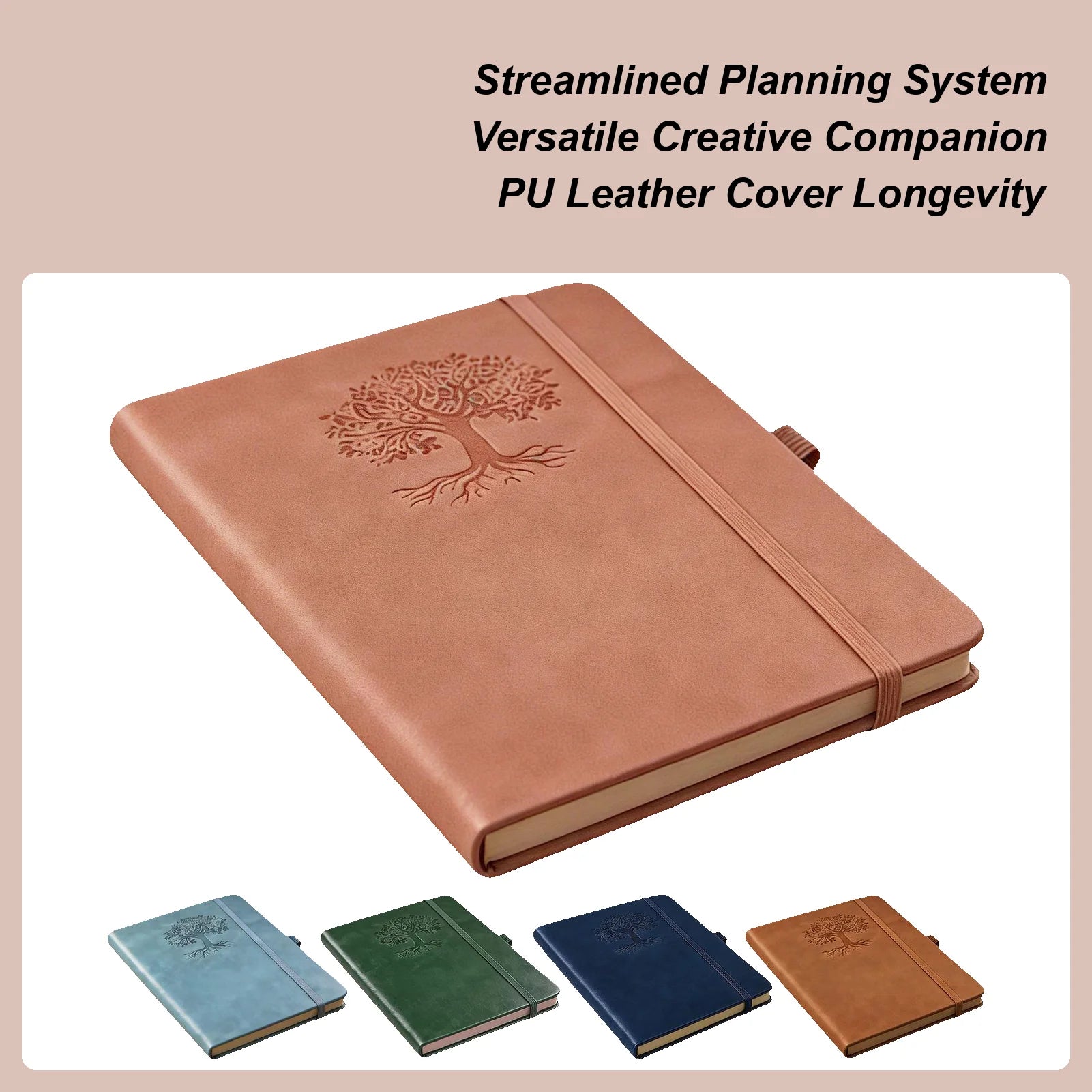 Dotted Journal Retro PU Leather Hardcover Diary Leather Journal for Planning Writing Note-Taking Tracking School Work Office